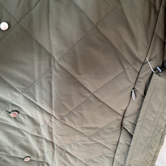 Mango Oversize Quilted Coat Khaki - Picture 11 of 12